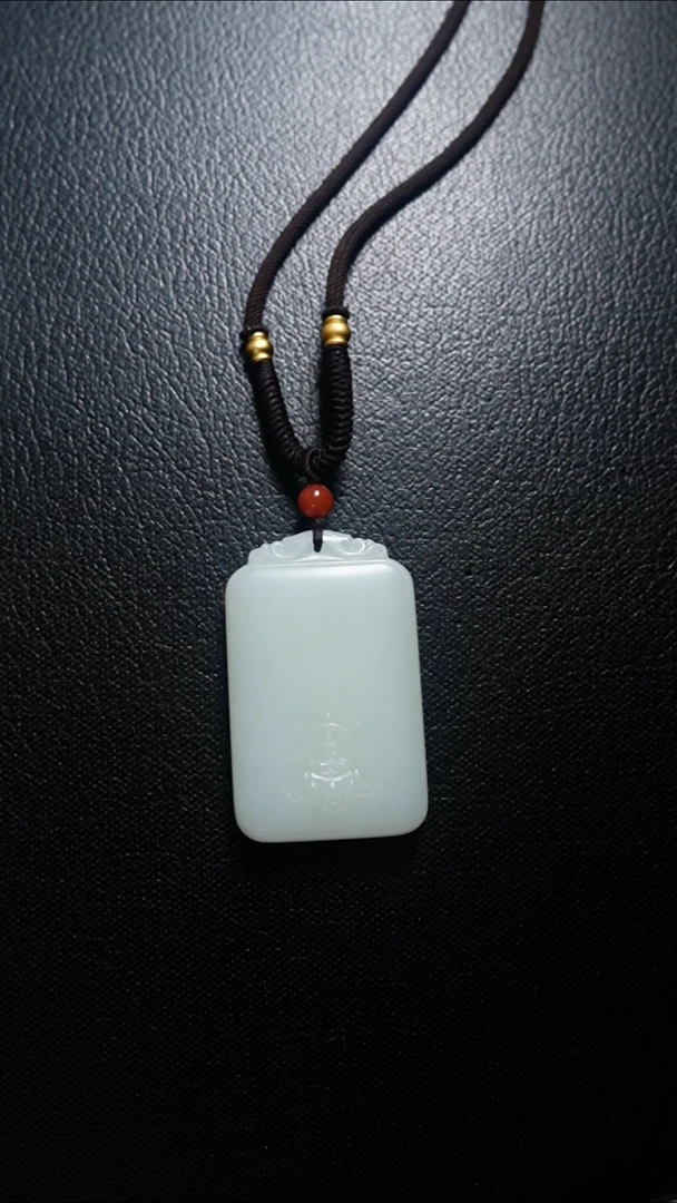 颈饰未镶嵌和田玉无事牌