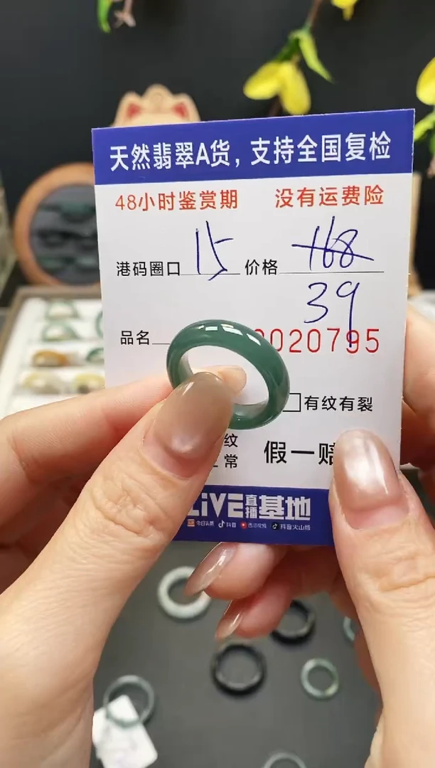 未镶嵌戒指翡翠0795