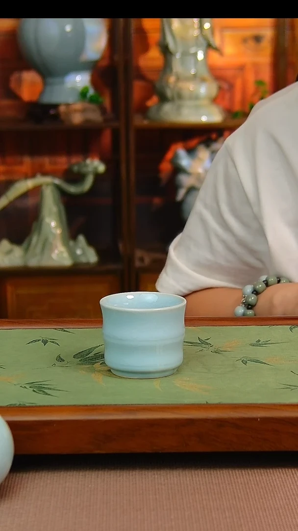 瓷片原矿汝瓷福利单杯