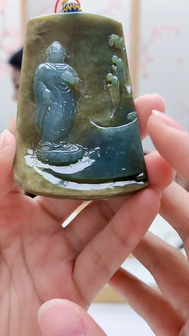 未镶嵌定制翡翠5172lr-毛货挂件15