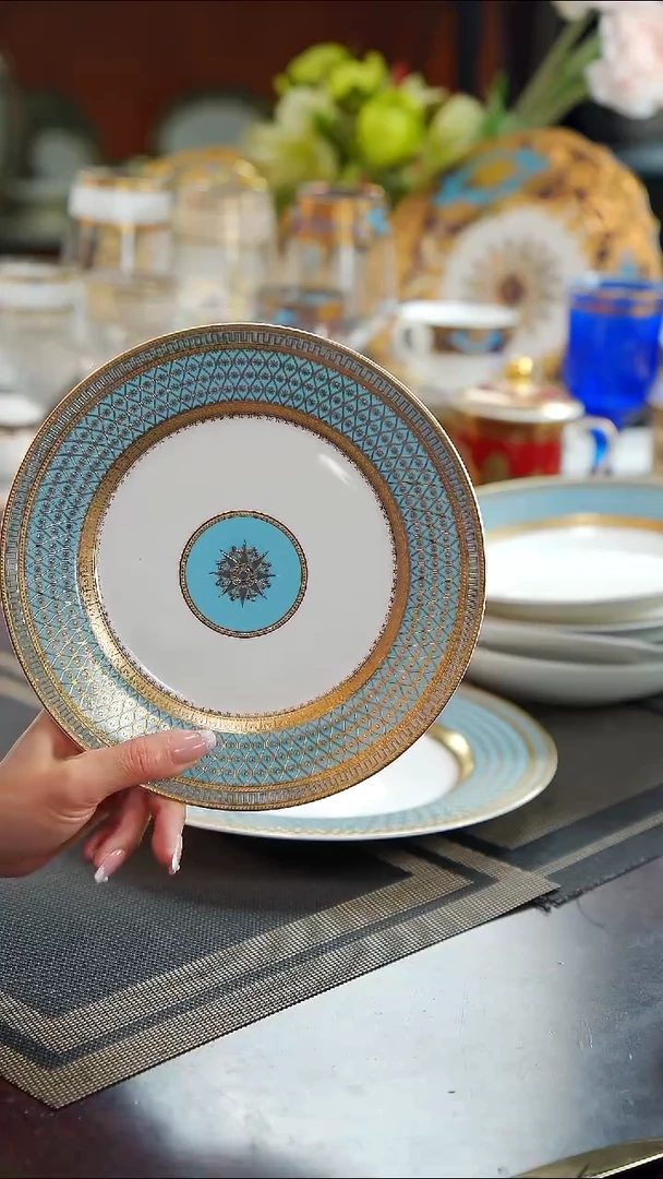 瓷片8英寸骨碟1个