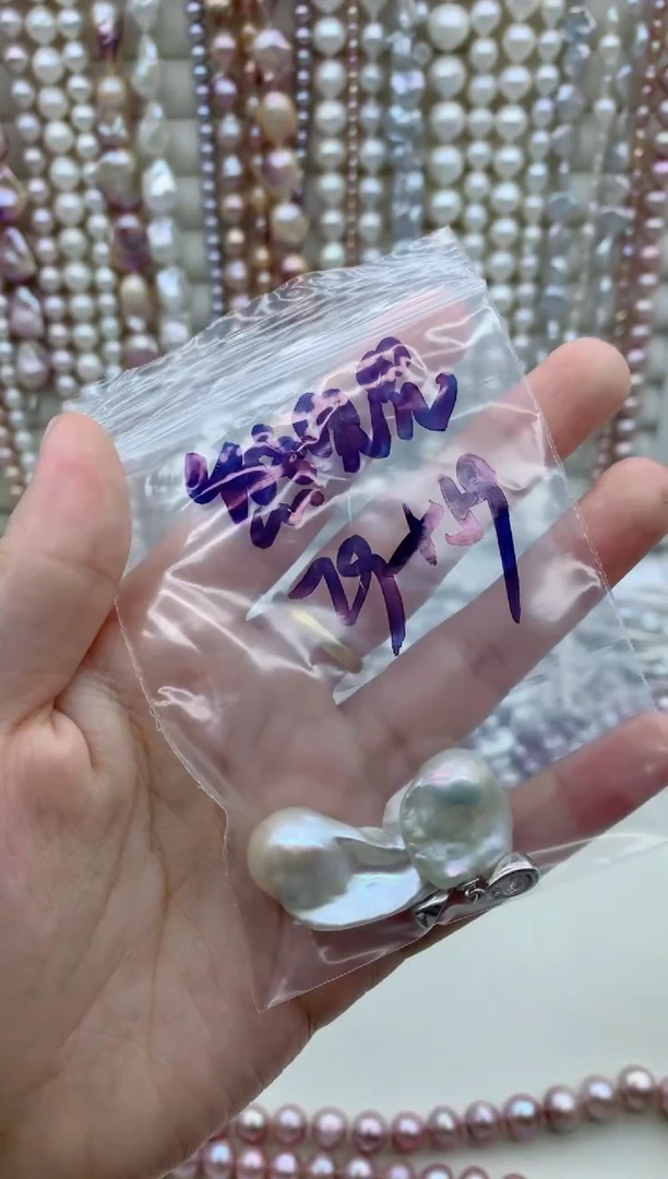 淡水珍珠银S925镶嵌颈饰吊坠多样性发其一