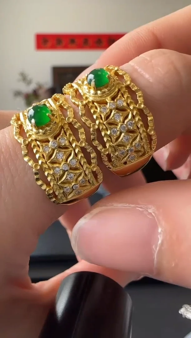 【闪购商品】翡翠戒指银S925镶嵌银镶