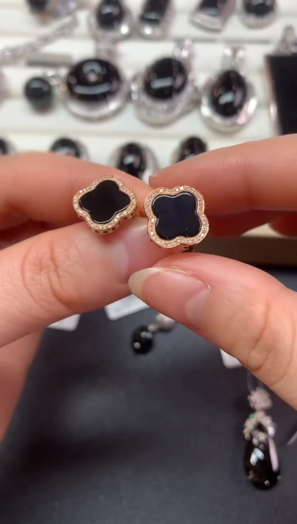 【闪购商品】翡翠耳饰18K金镶嵌Z600|3800