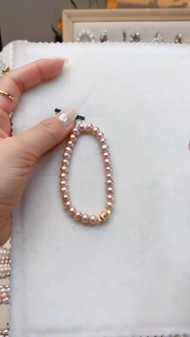 【闪购商品】淡水珍珠项链未镶嵌转金桶 手串 清货