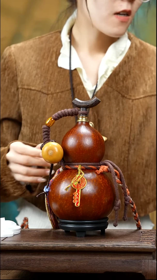 XH078藏绳款酒葫芦不包手串（现货现发）+原色小手捏