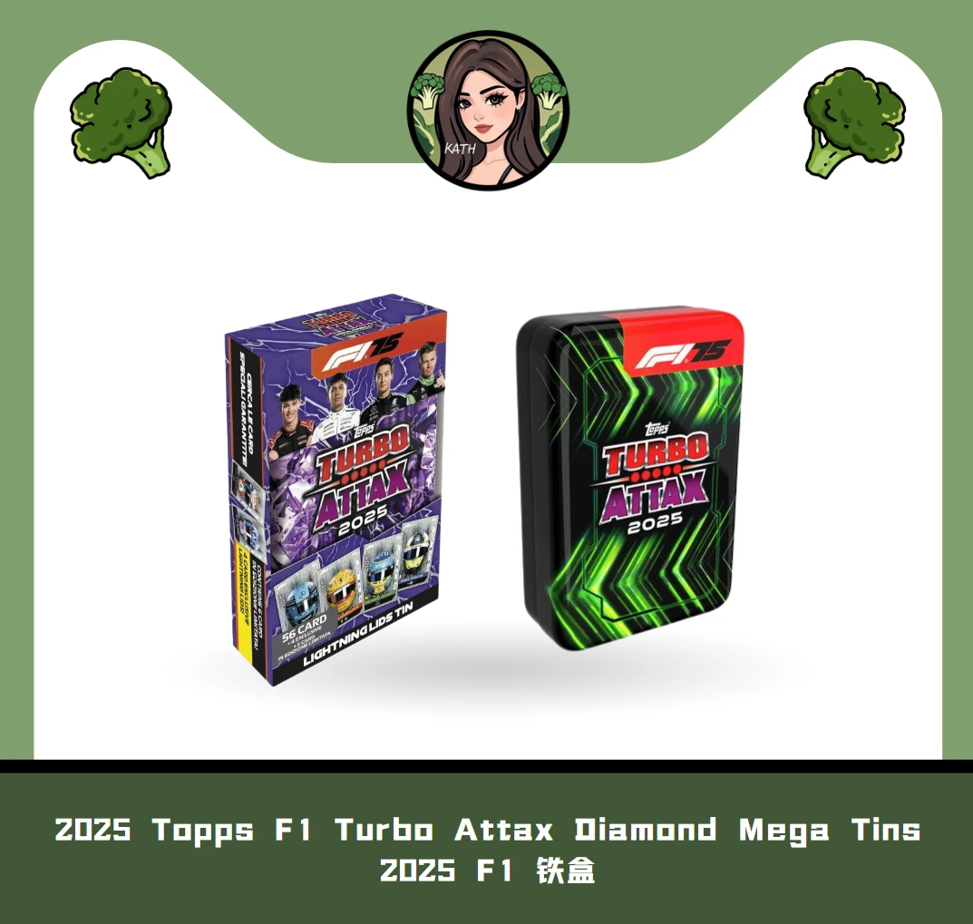 2025 Topps F1 Turbo Attax Diamond Mega Tins 铁盒【默认代拆】