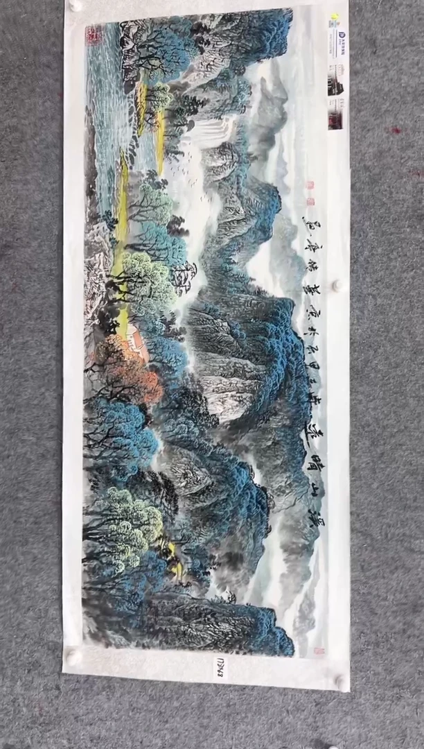国画张传亭老师的红袍作品