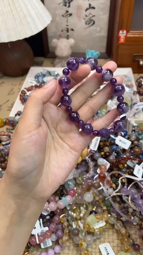 未镶嵌手链紫晶458