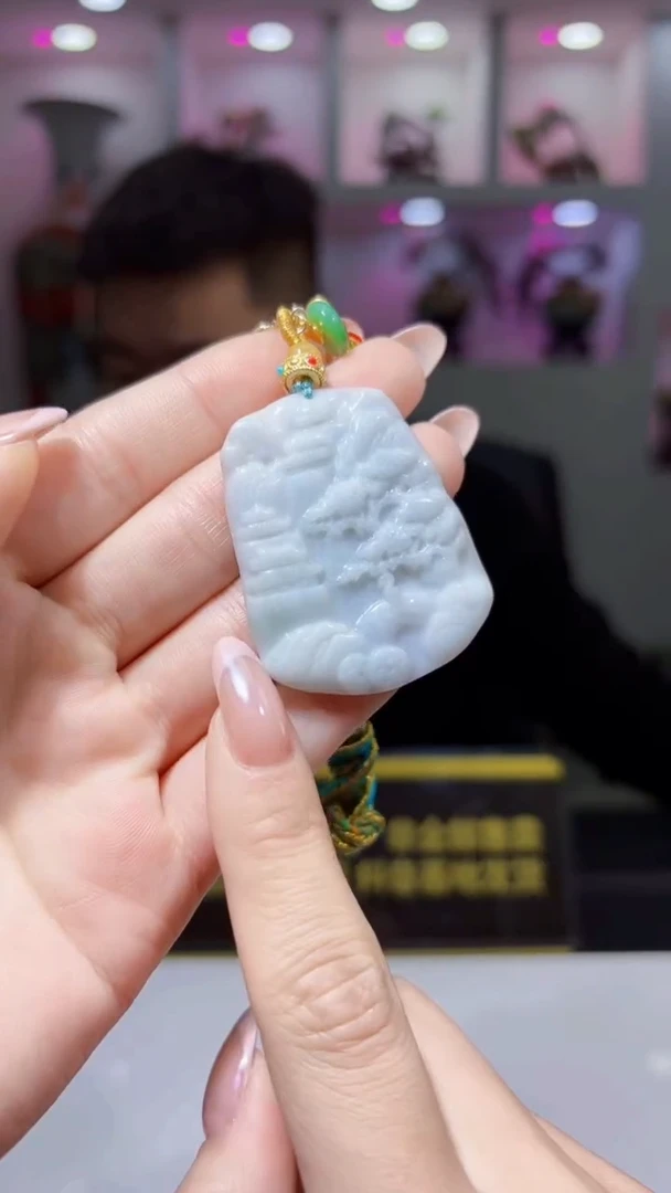 颈饰未镶嵌翡翠46/1128/Y/山水