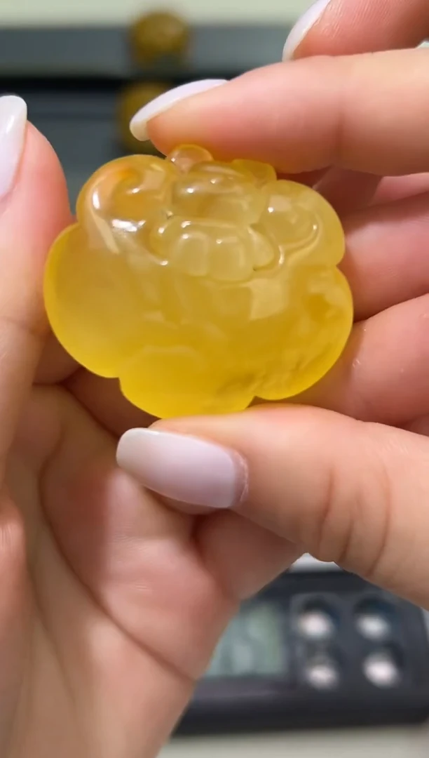 裸石琥珀未镶嵌琥珀蜜蜡吊坠