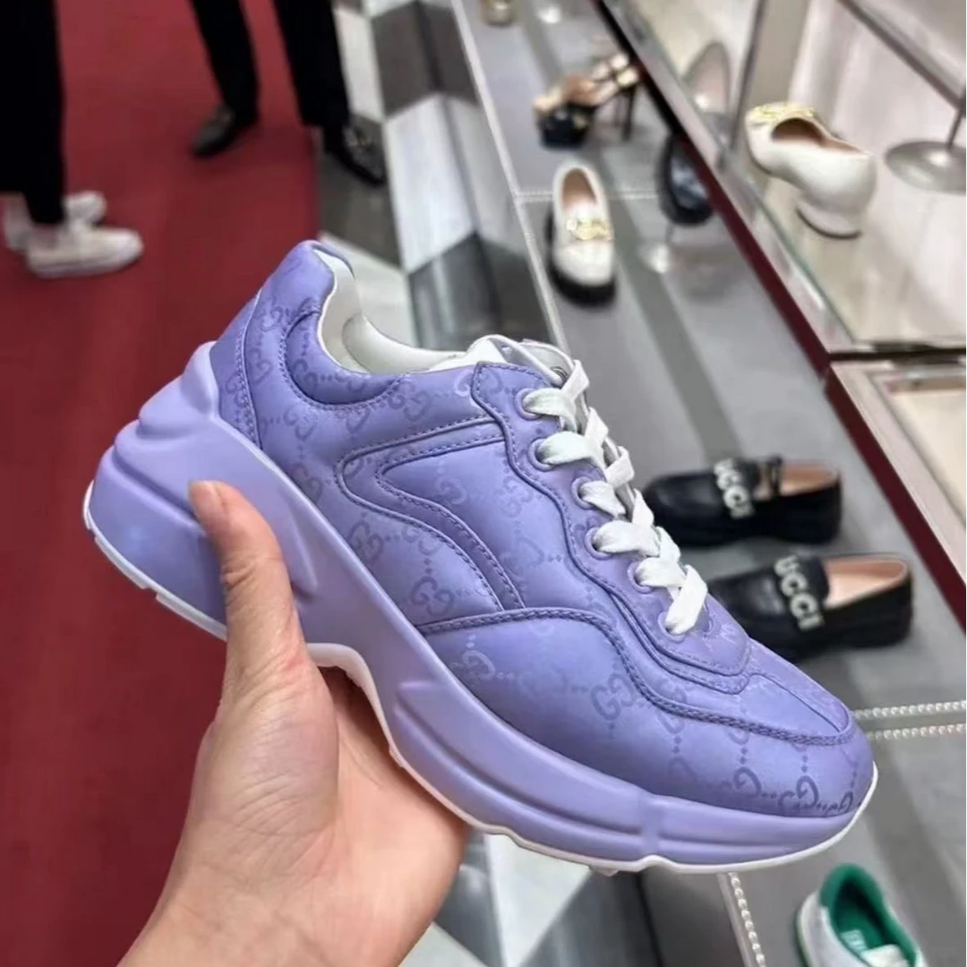 未使用 GUCCI/古驰 /六六/紫色老爹鞋