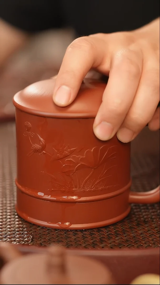 茶壶紫砂原矿手工紫砂盖杯 320cc