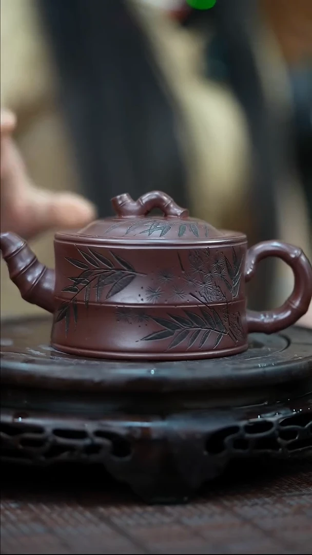 茶壶紫砂宜兴紫砂岁颐传砂原矿全手1