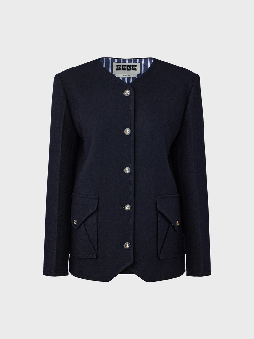 EENK 设计师品牌  25春V-Nceck 精裁夹克西装