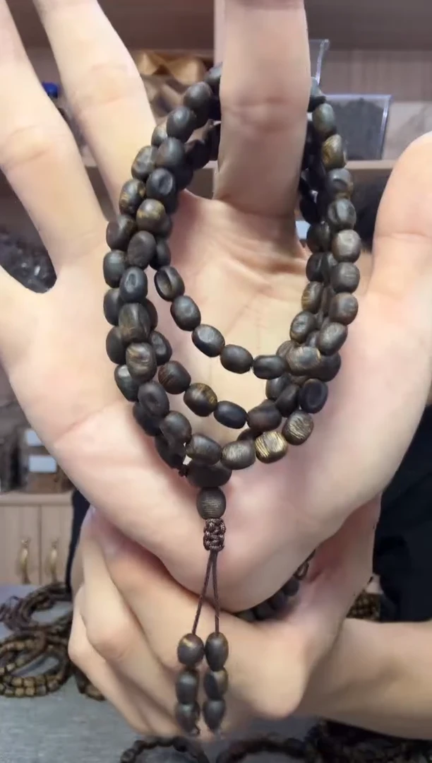 手串沉香05沉水留疤多圈19克+ 多样性发其一