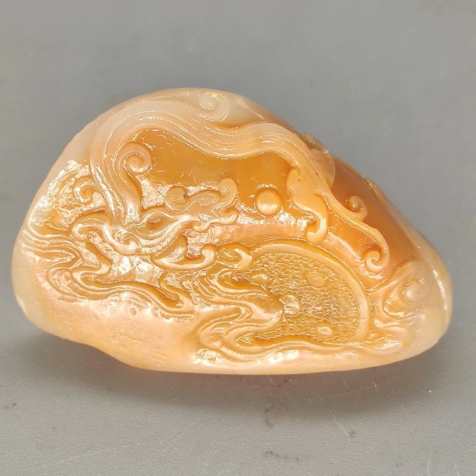 国石/寿山田黄石螭虎随型章/田黄石/ST1637