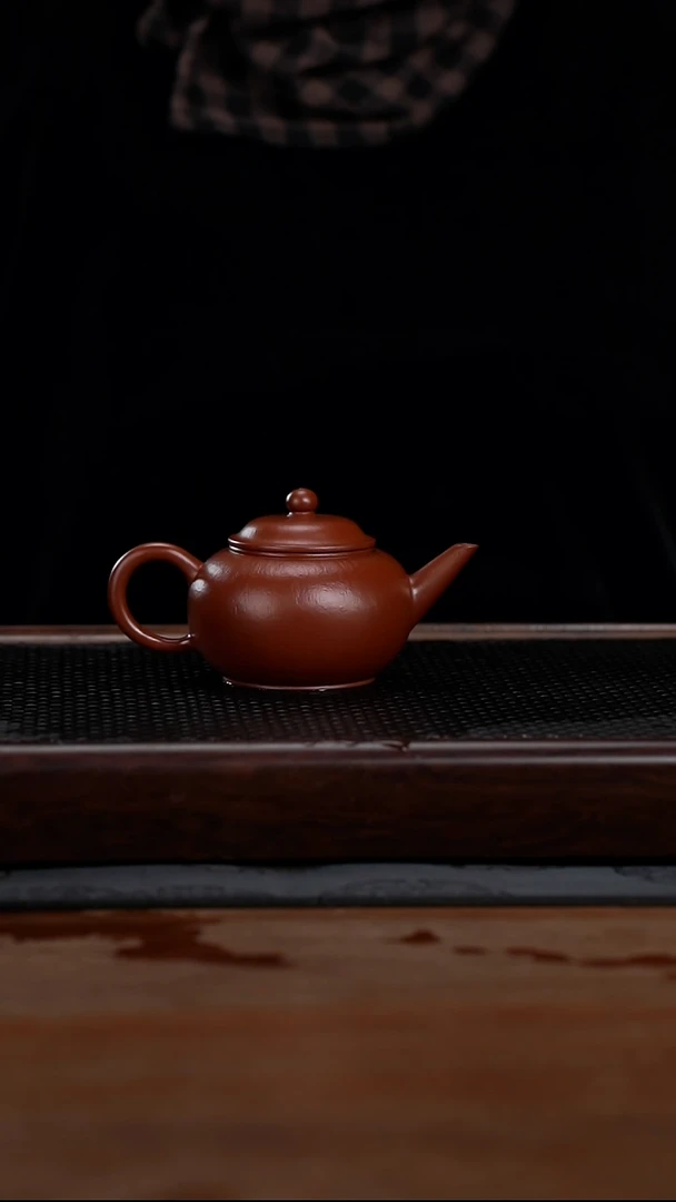 茶壶紫砂130cc小煤窑原矿朱泥水平7