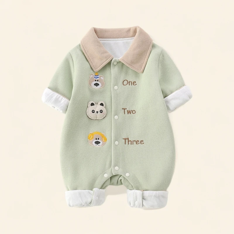 新生婴儿衣服春秋款宝宝超萌洋气婴幼儿哈衣外出服春装卡通连体衣