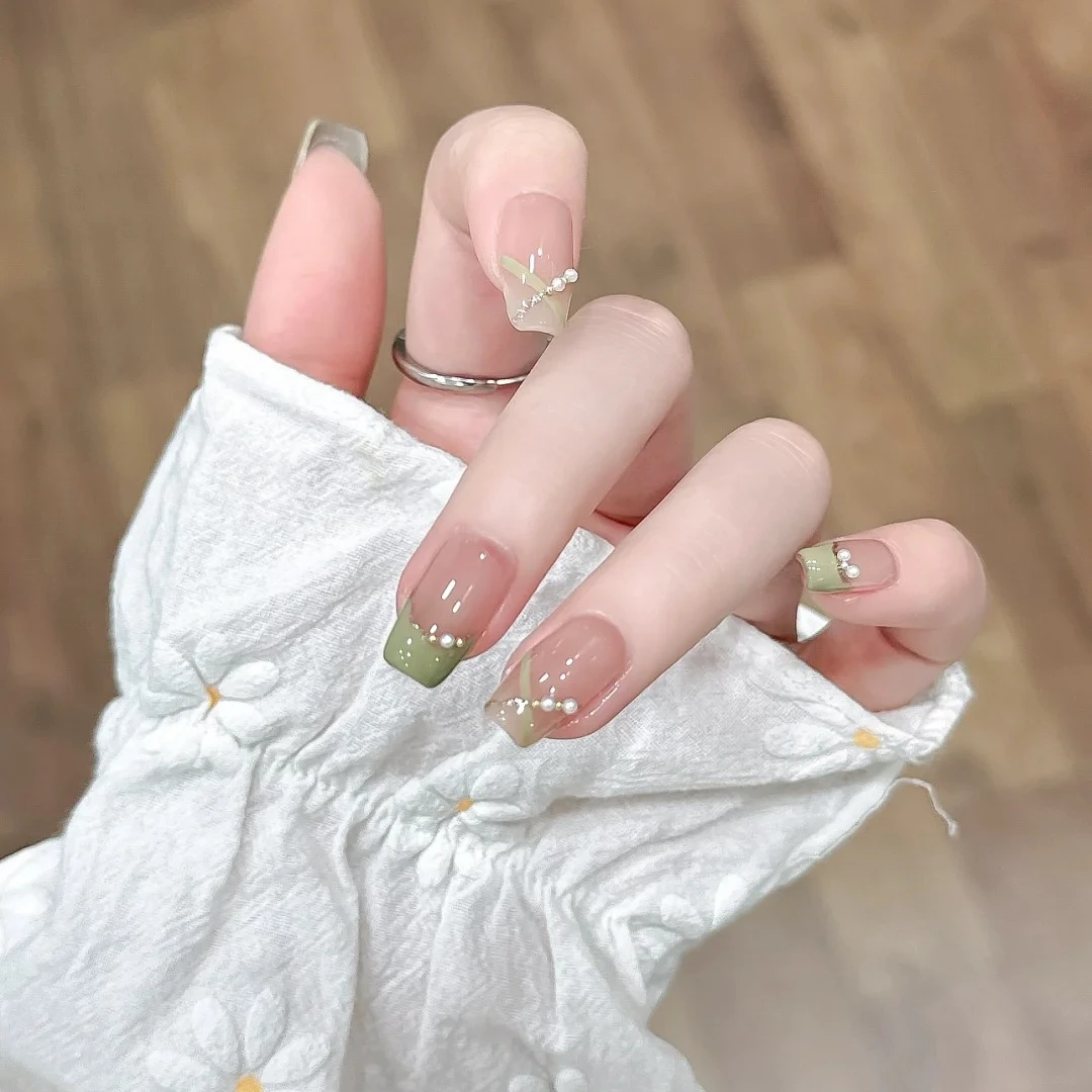 【心动10086】纯手工穿戴甲夏天夏日清新美甲可拆卸气质显白新款