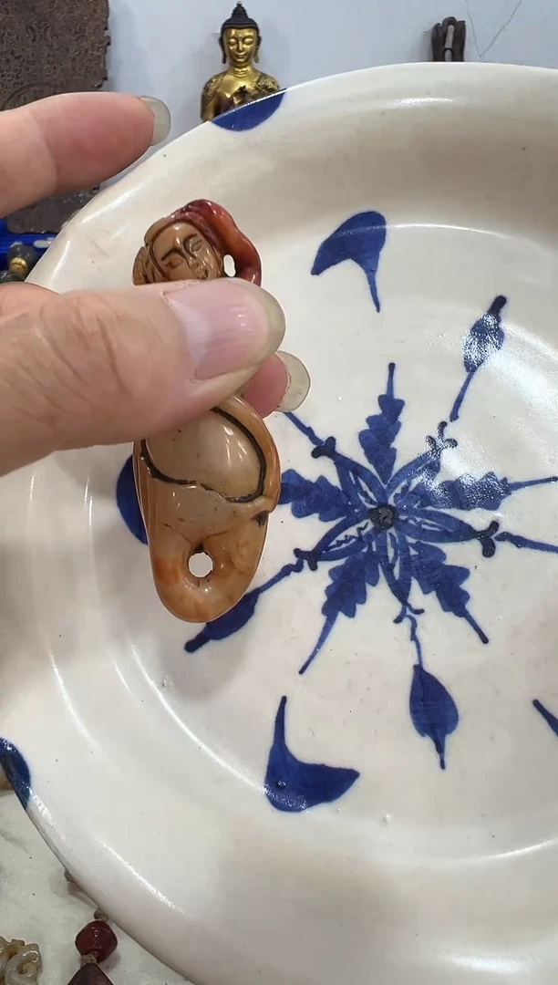瓷片手工，手绘，陶瓷