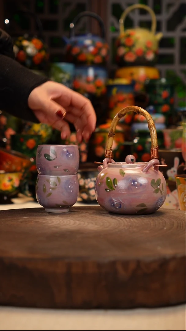 陶瓷油画手绘釉下彩