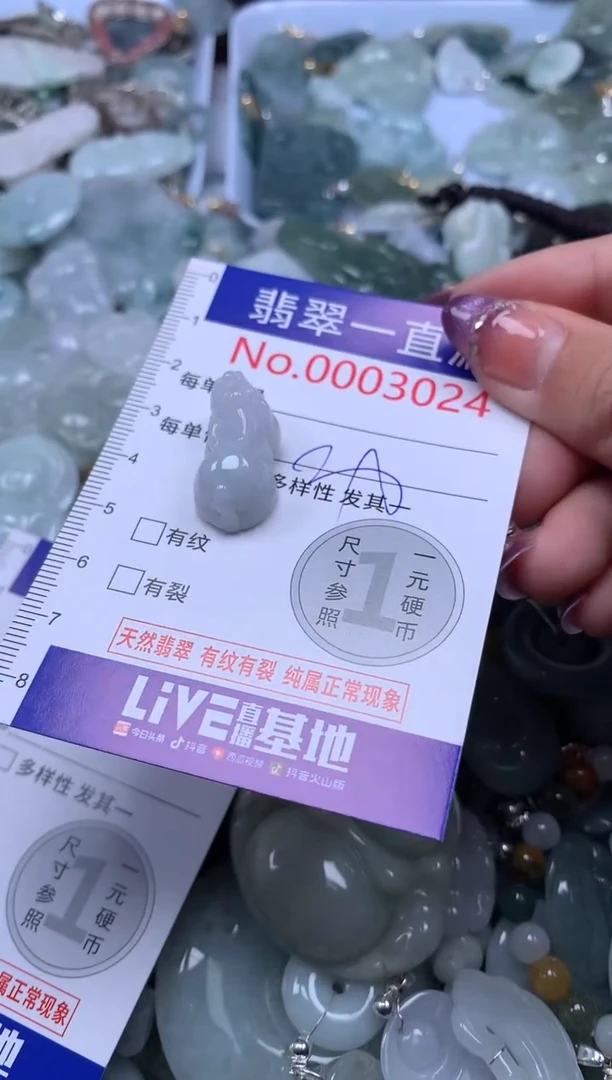 翡翠未镶嵌吊坠(不含链)3024