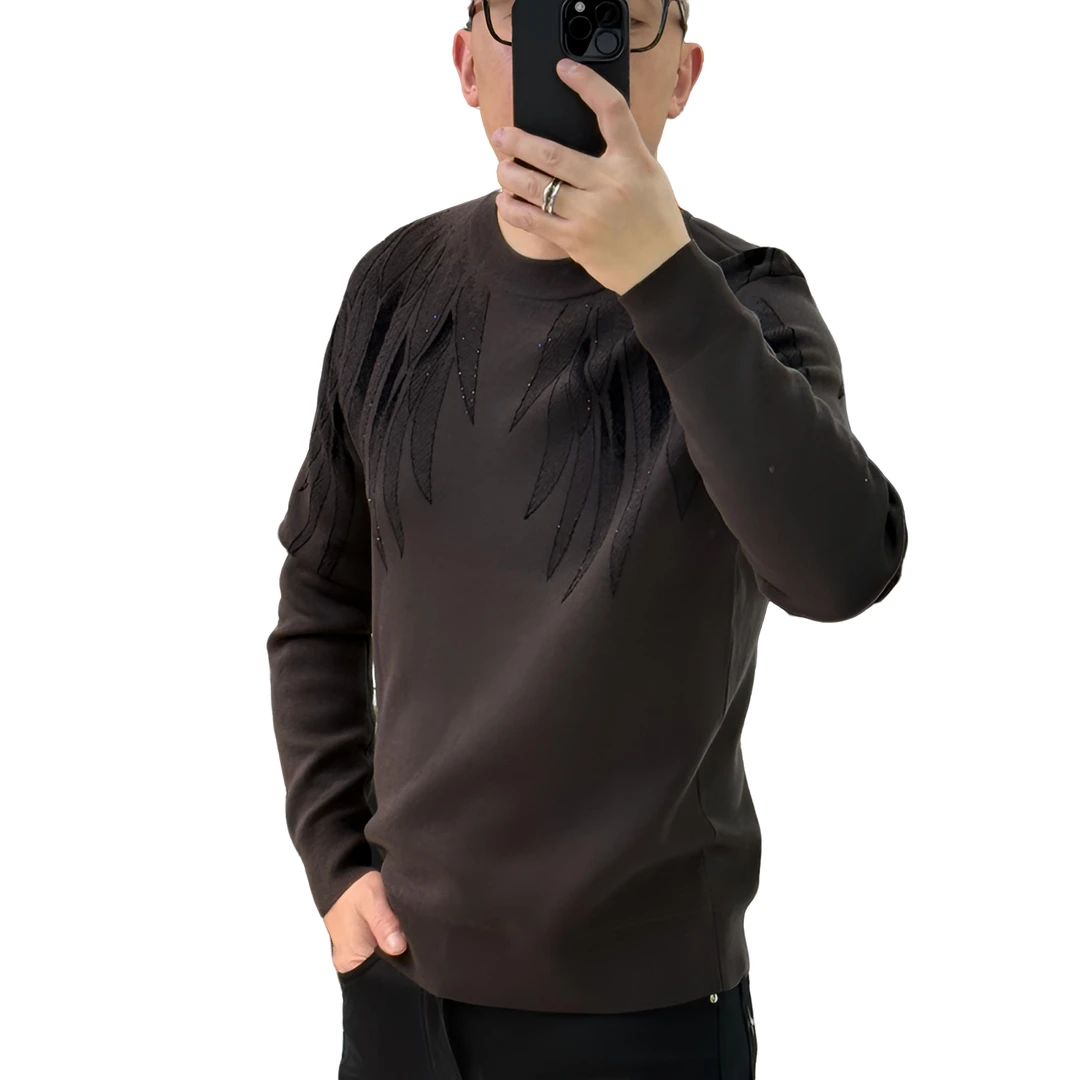 【BVCIGULM】男士欧货羊毛衫系列#876时尚提花奥钻欧潮风百搭款