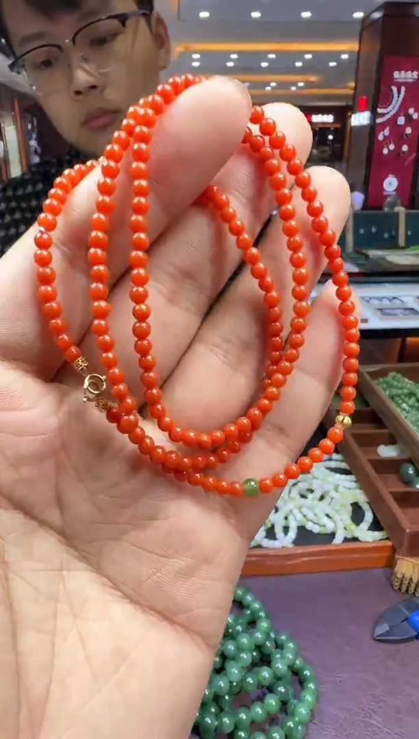 未镶嵌【陆1228】60南红玛瑙7023