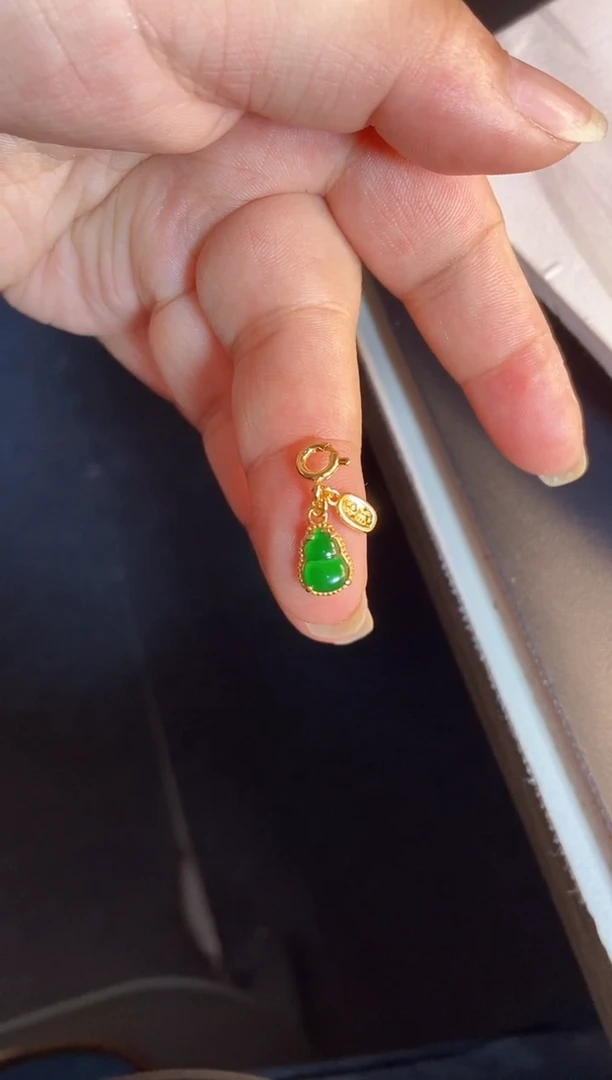 吊坠(不含链)银S925镶嵌翡翠1