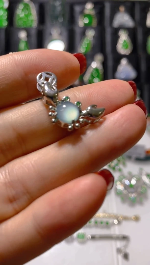 吊坠(赠链)未镶嵌翡翠天然翡翠多样性发货