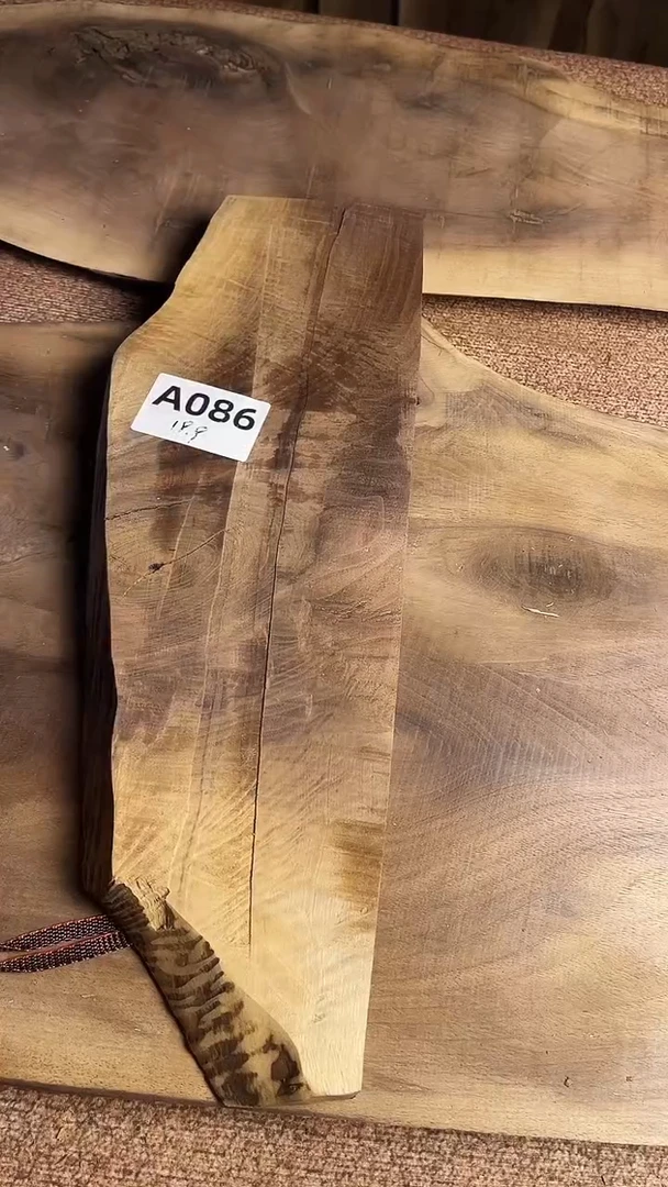 【闪购商品】北美黑胡桃木茶盘毛料A086