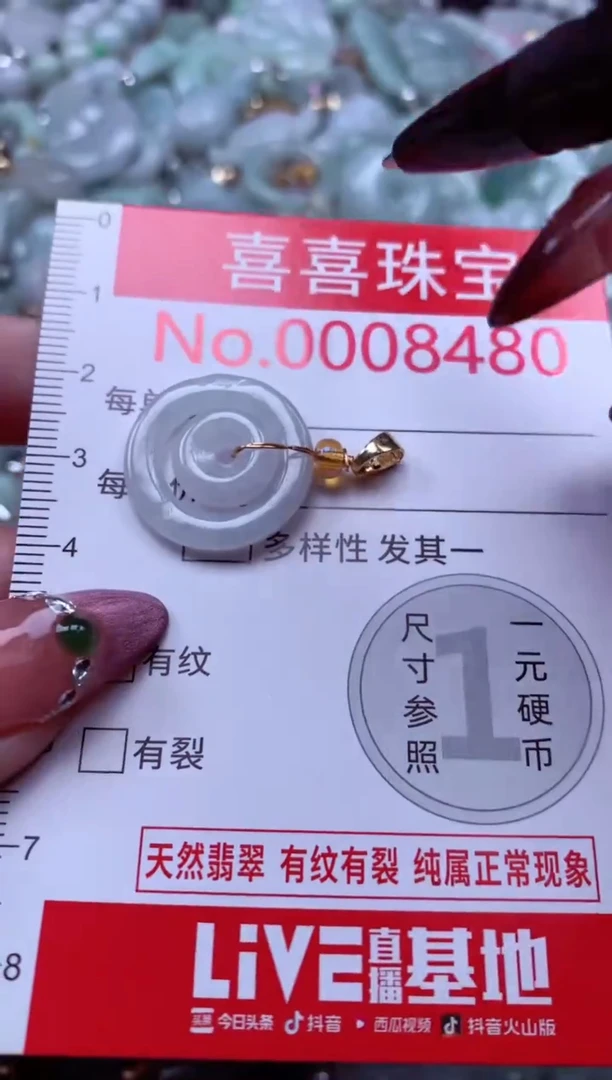 颈饰未镶嵌翡翠8480