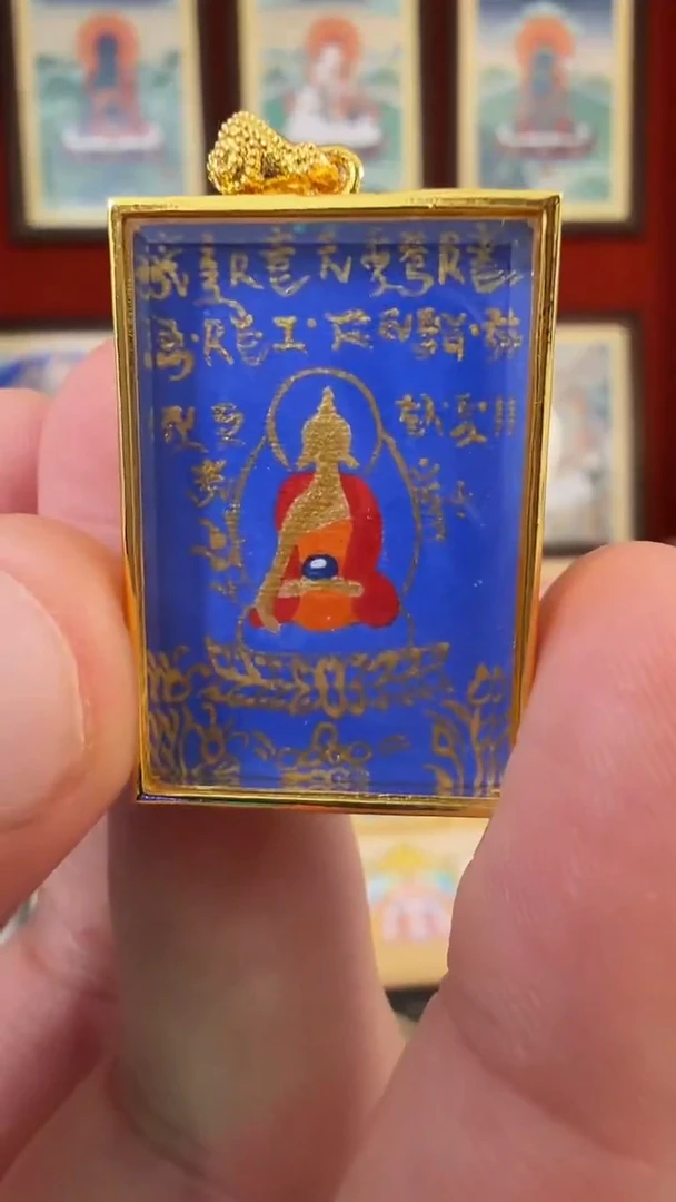 吊坠药老师-热贡纯手绘毛毛