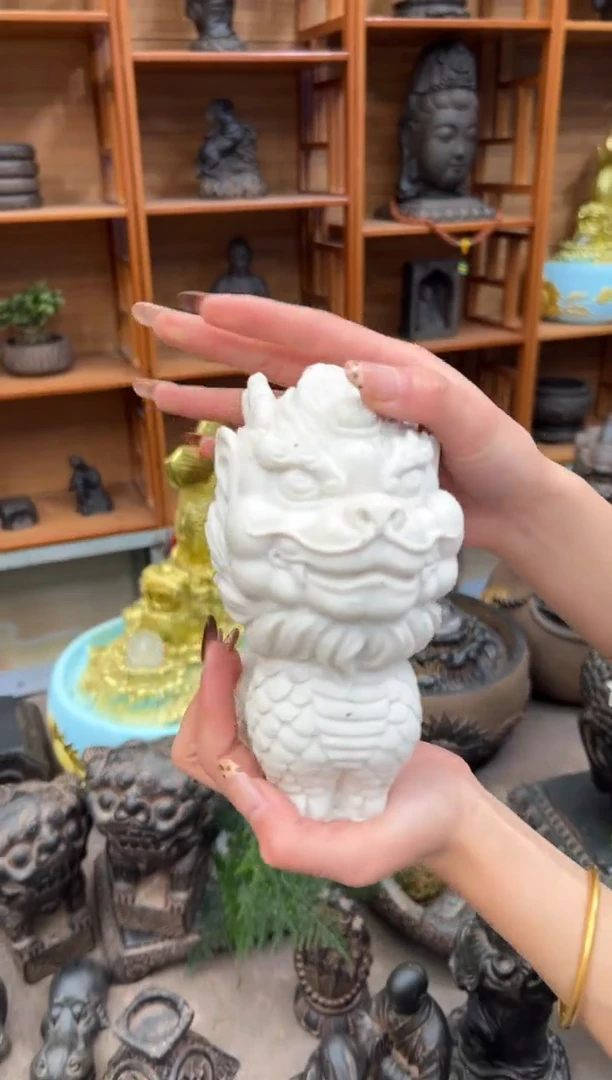 陶土【白砂石】天佑麒麟丨微瑕