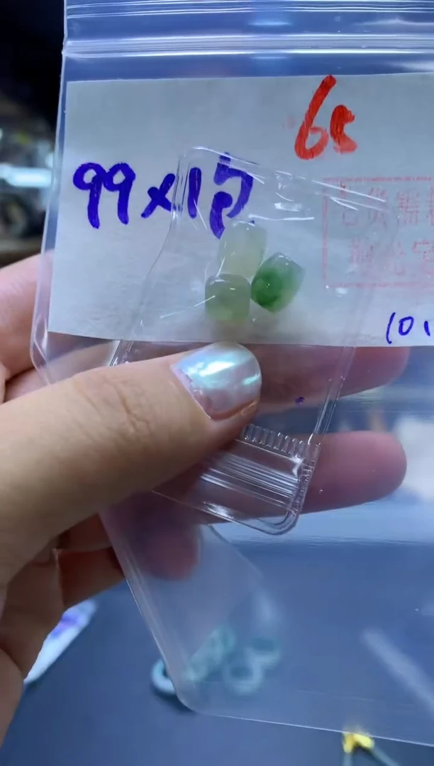 未镶嵌定制翡翠桶珠#99元-毛货需精细抛光