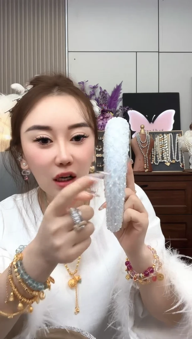 亚克力钛钢发箍手缝的