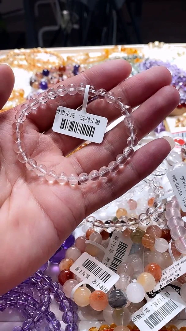 未镶嵌手串水晶6m白水