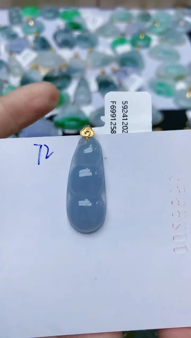 【闪购商品】翡翠颈饰18K金镶嵌天然翡翠A货