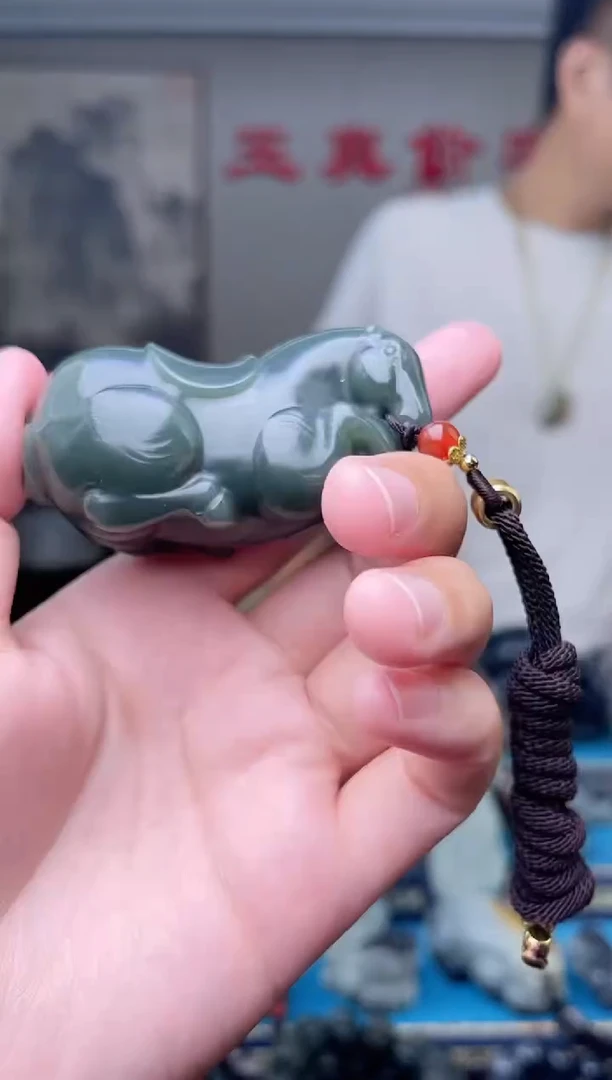 和田玉未镶嵌挂件1