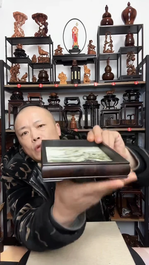 紫砂底座木15正方