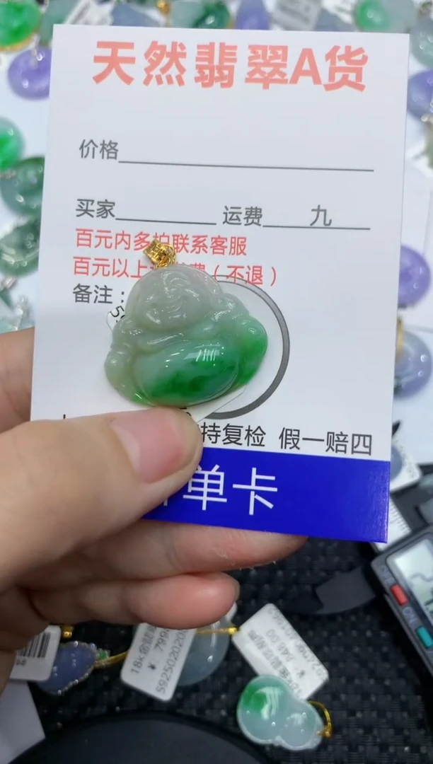 【闪购商品】翡翠颈饰18K金镶嵌111111111