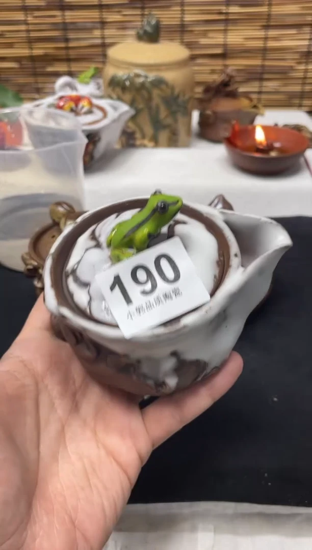 【闪购商品】杯190精美粗陶手工柴烧