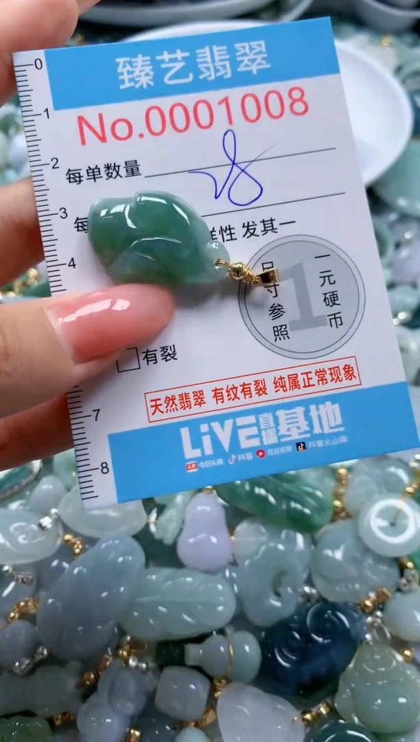 翡翠未镶嵌颈饰1008