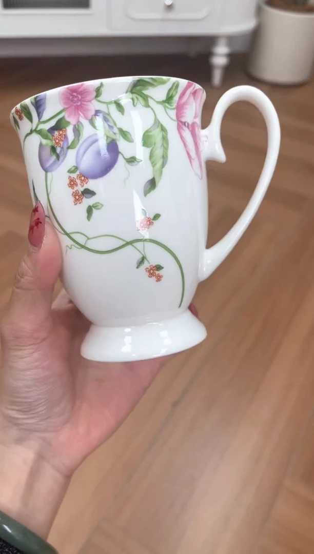 【闪购商品】碗甜梅高骨骨瓷马克杯