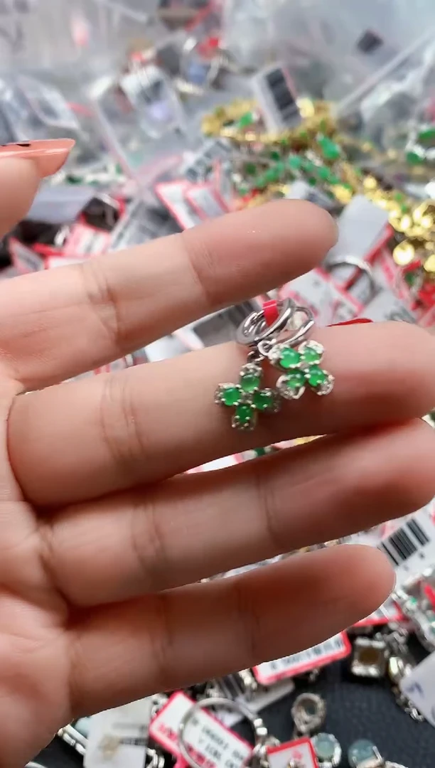 银S925镶嵌戒指翡翠天然A货缅甸翡翠