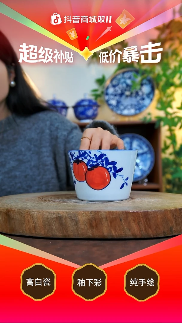 壶承白泥景德镇手工手绘陶瓷【食品级】