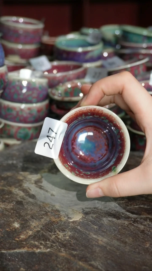 摆件精品窑变钧瓷茶器