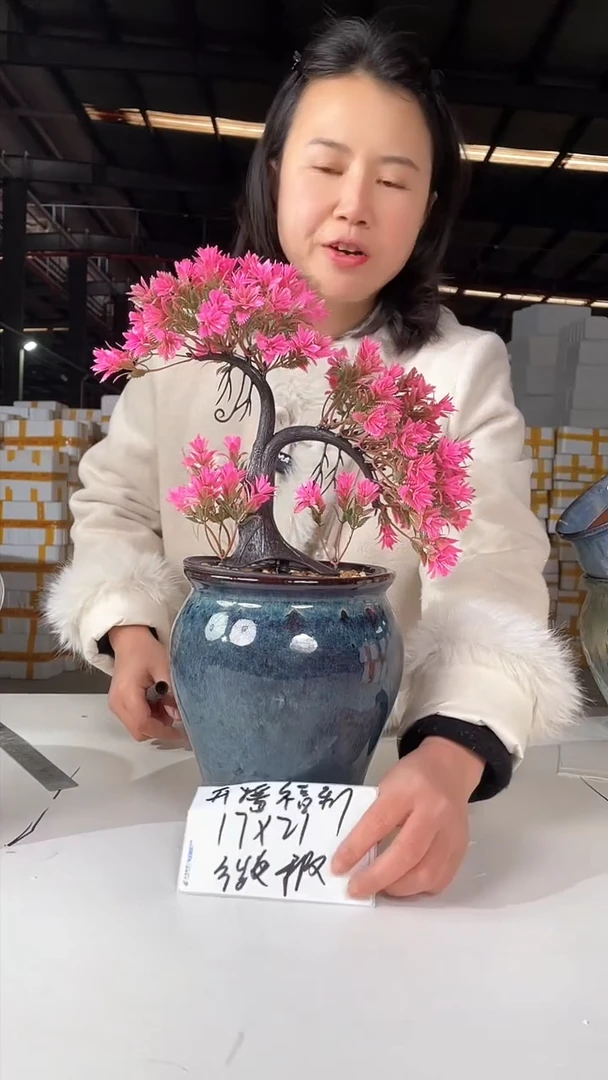 【闪购商品】红陶宜兴紫砂花盆17*21微瑕