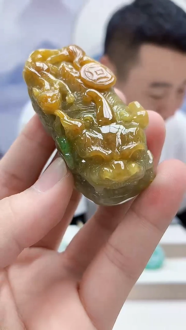 未镶嵌定制翡翠4898bb-毛货挂件131